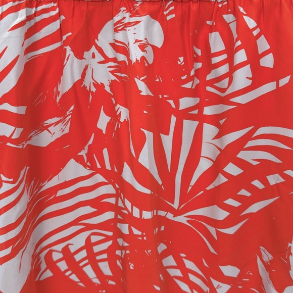 Parker women’s 100% silk Orange light blue long sleeve mini dress cut out back M - Picture 7 of 9